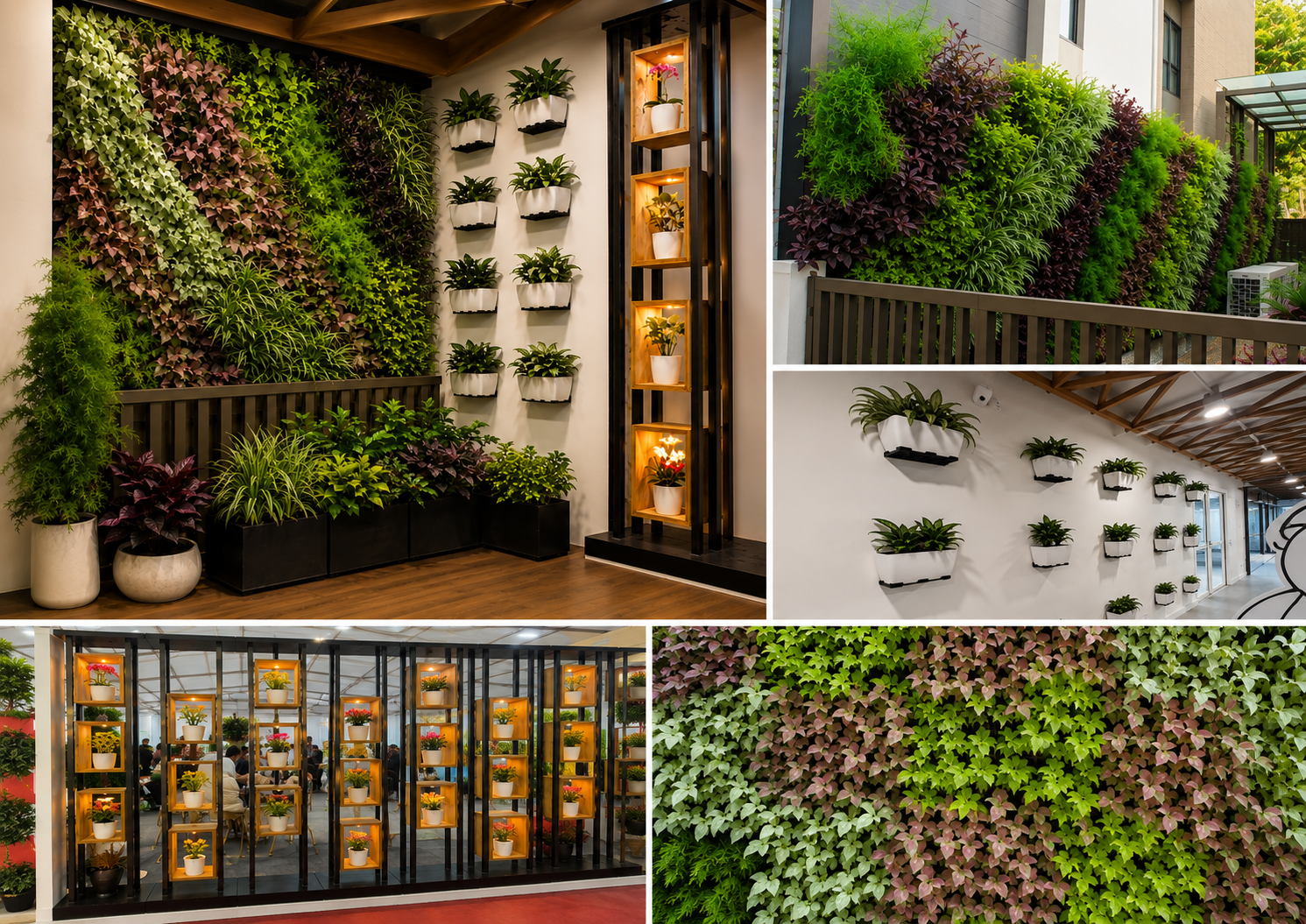 Vertical garden green wall